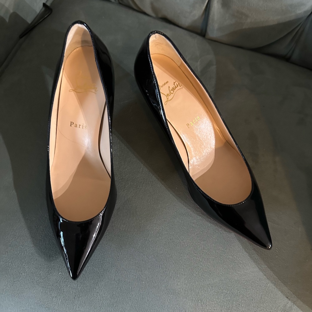 Christian Louboutin patent leather pumps